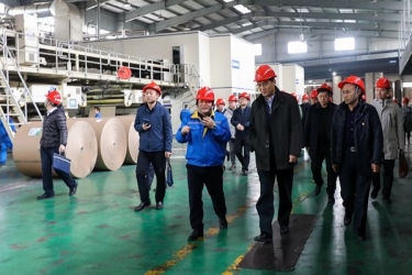 国家邮政局赵民一行莅临雅博app官方入口调研快递包装绿色治理试点工作