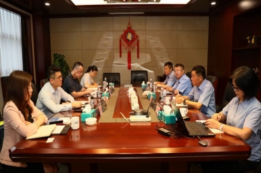 中国进出口银行浙江省分行行长彭豪一行莅临雅博app官方入口开展银企高层会谈活动
